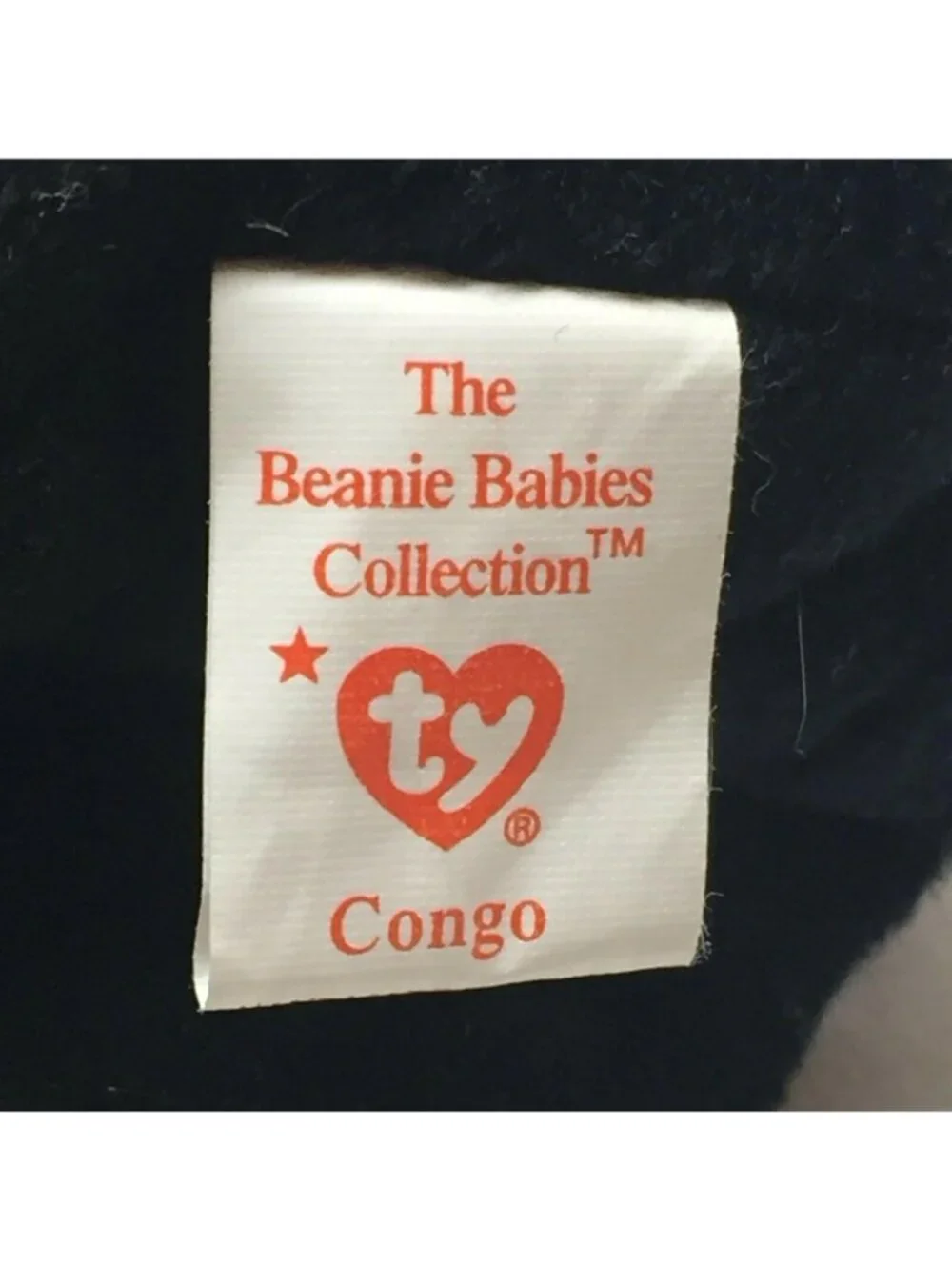 Ty Beanie Baby Congo Gorilla Plush Stuffed Animal Retired W Tag November 9 1996